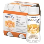 Set of 6 x Resource 2.0, pineapple-mango flavored liquid, 4 x 200 ml