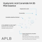 APLB Hyaluronic Acid Ceramide HA B5 Mist Essence, gezichtsnevel-essence met hyaluronzuur en ceramiden, 105 ml.