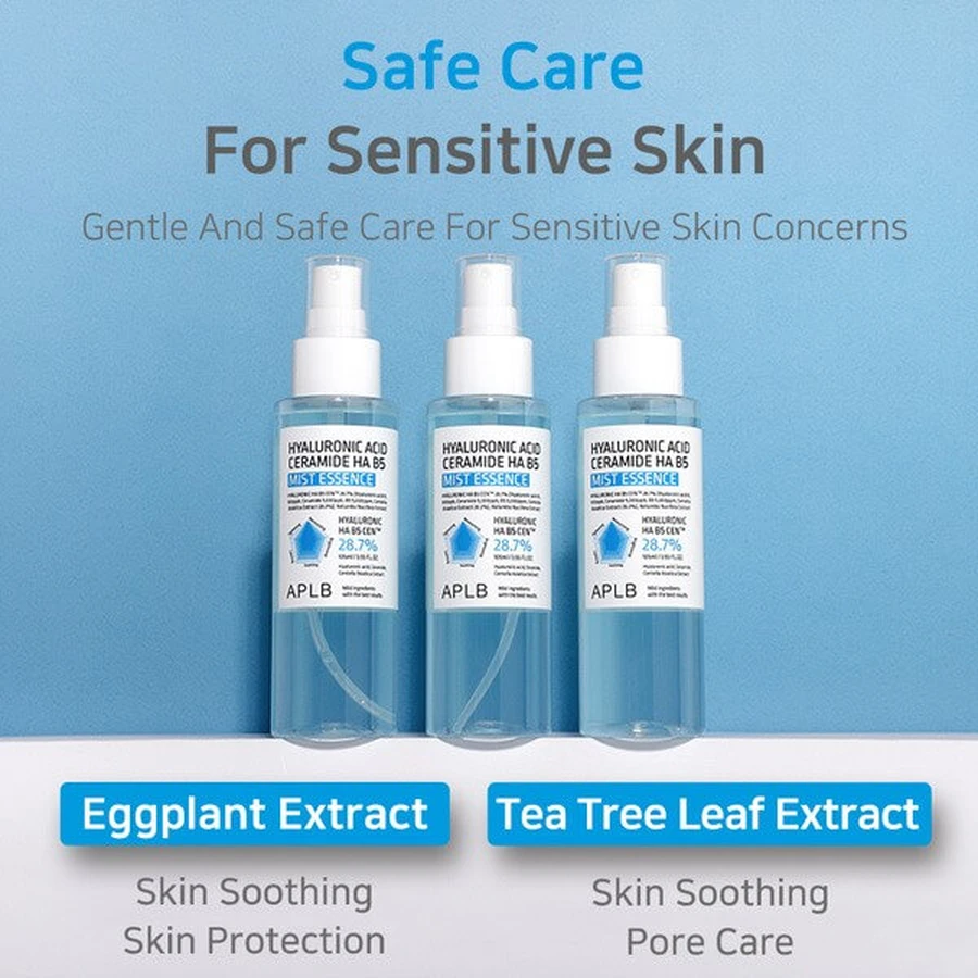 APLB Hyaluronic Acid Ceramide HA B5 Mist Essence, gezichtsnevel-essence met hyaluronzuur en ceramiden, 105 ml.