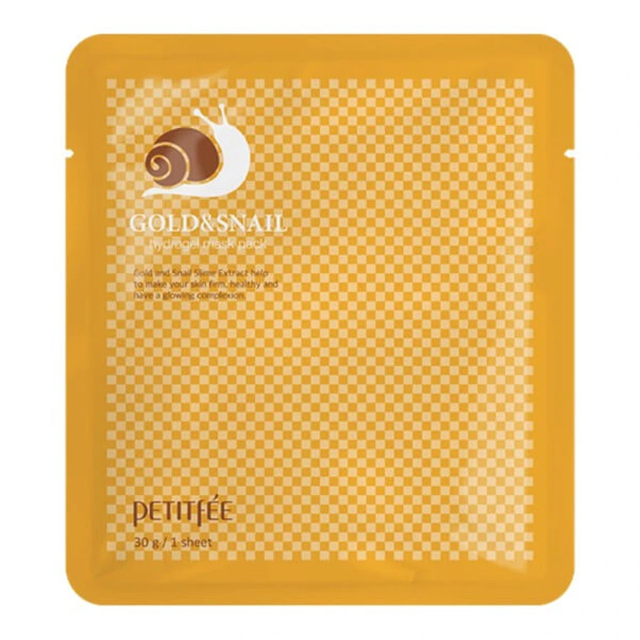 Petitfee, masque hydrogel à l'or et au mucus d'escargot, 30 g