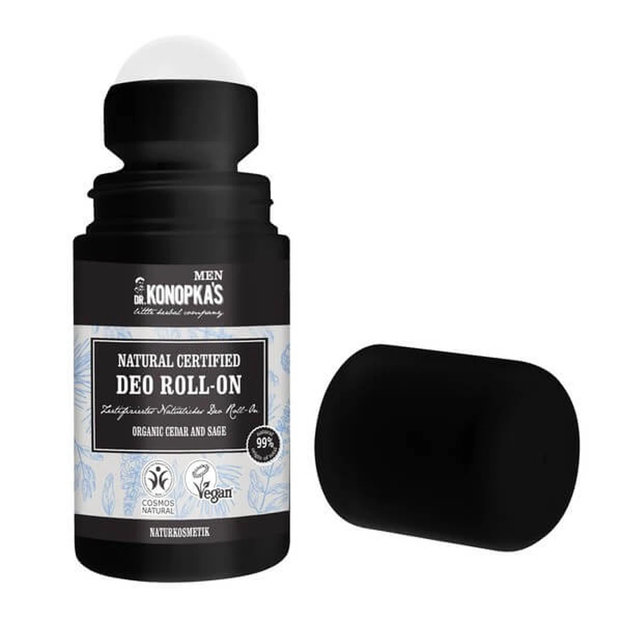 Dr.Konopka's Men, desodorante natural, roll-on, 50 ml