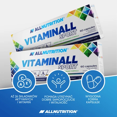 2er-Set Allnutrition Vitaminall Sport, Kapseln, 60 Stück.