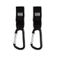 Set of 2 Carabineers with Carabineer for Pushchair