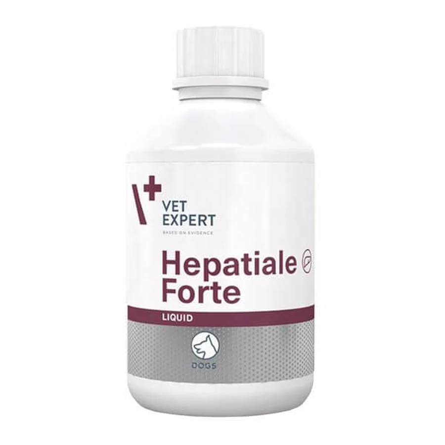 Vet Expert Hepatiale Forte Líquido, un preparado para perros para apoyar la función hepática, líquido, 250 ml.