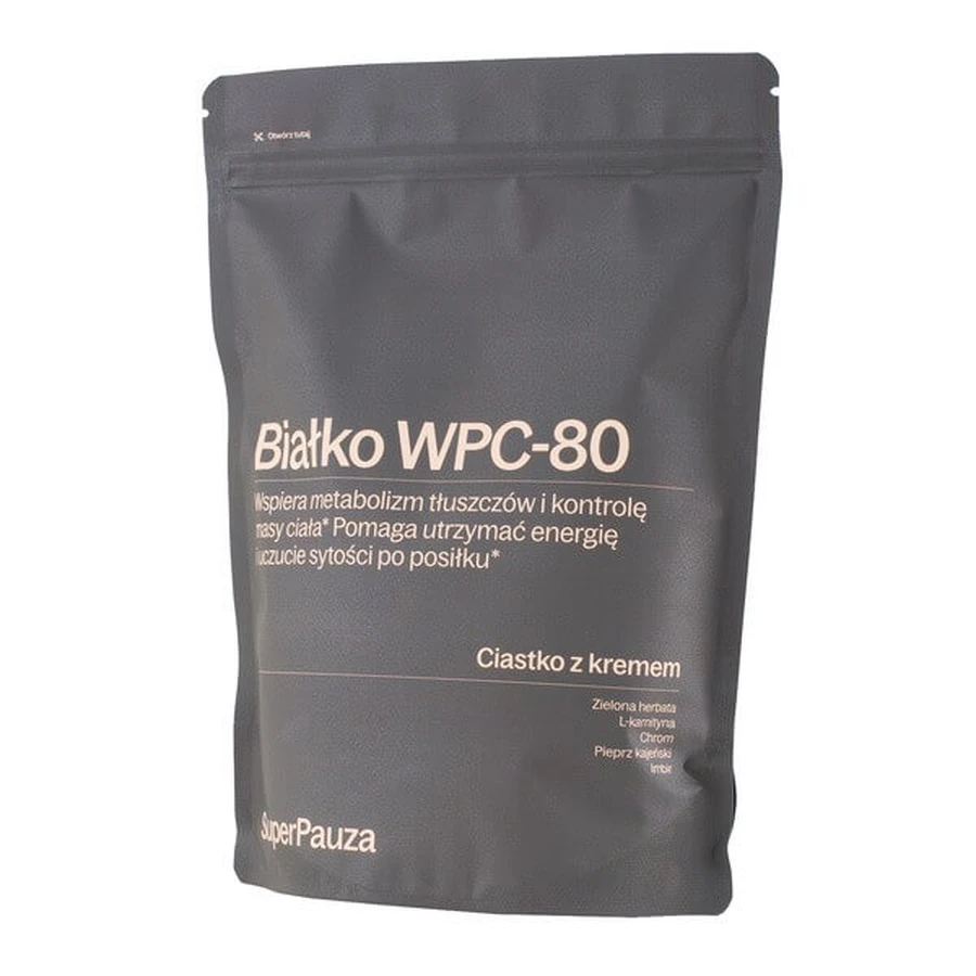 SuperPause Protein WPC-80 Super burn, Pulver, Geschmack Kuchen mit Sahne, 750 g