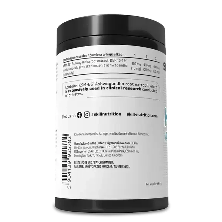 Skill Nutrition KSM-66 Ashwagandha, Kapseln, 180 Stk.