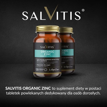 Salvitis Organic Zinc (Organic Zinc), film-coated tablets, 120 pcs.