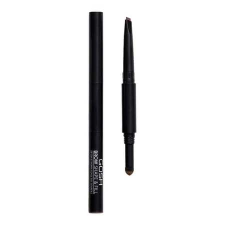 Gosh, Shape &amp; Fill, wenkbrauwvuller 2-in-1, 001 Bruin, 0,5 g