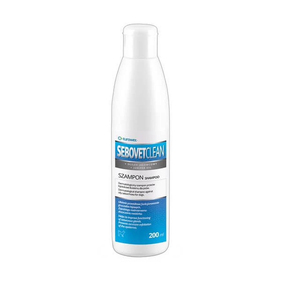 Sebovet Clean, dermatologische shampoo tegen vette seborroe voor honden, 200 ml