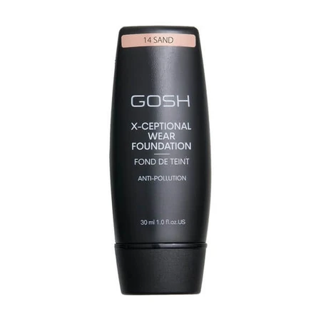 Gosh X-Ceptional Wear, long-lasting foundation, 14 Sand, 35 ml.