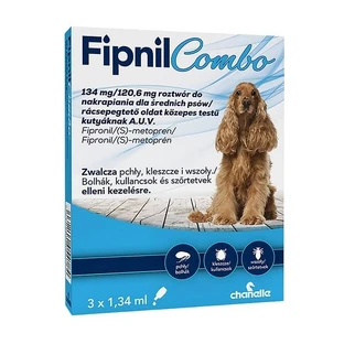 Fipnil Combo 134 mg / 120.6 mg, spotting solution for medium-sized dogs, 3 x 1.34 ml
