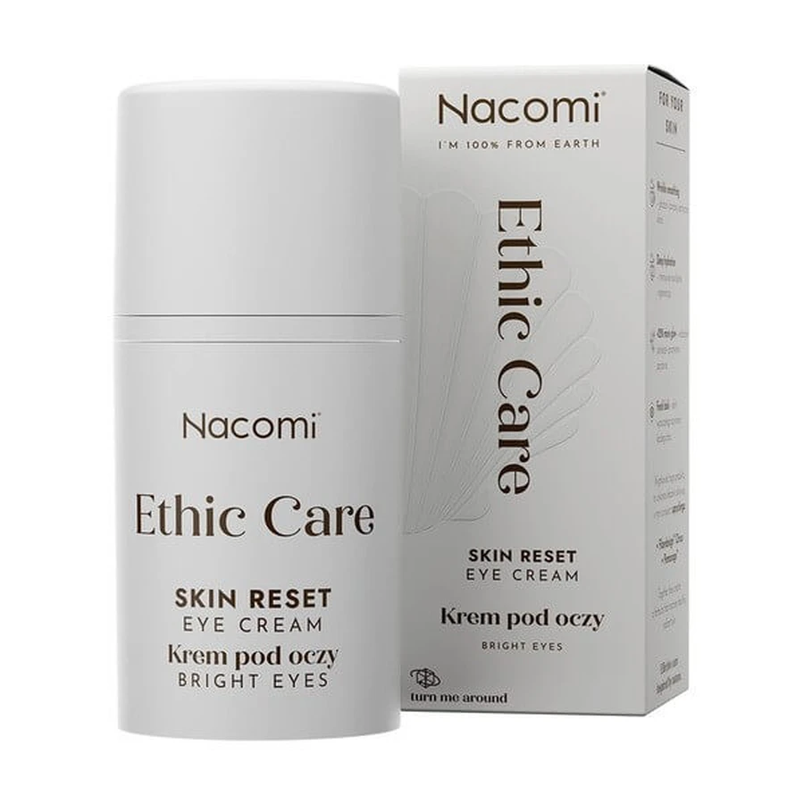 Nacomi Ethic Care Skin Reset, crema para los ojos, 15 ml
