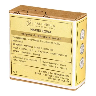 Calendula Modern Self Care, Barre de soin capillaire au Calendula, Calendula, 60 g