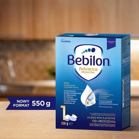 Bebilon 1 Advance Pronutra, zuigelingenmelk vanaf de geboorte, poeder, 550 g