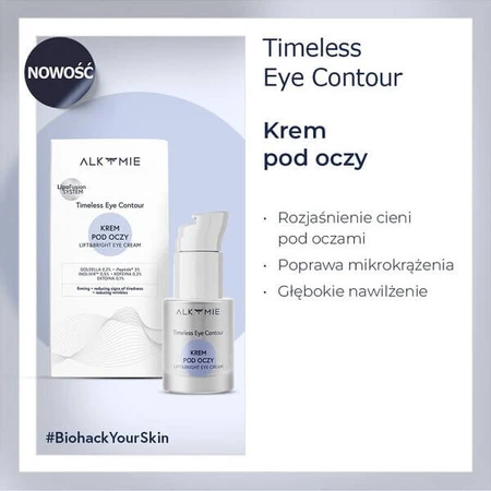 Alkmie Timeless Eye Contour, oogcrème met luteïne, 15 ml