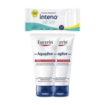 Set of 2 x Eucerin Aquaphor, regenerating ointment for dry, cracked and irritated skin + INTENO Soft Care, care wipes, 10 pcs.