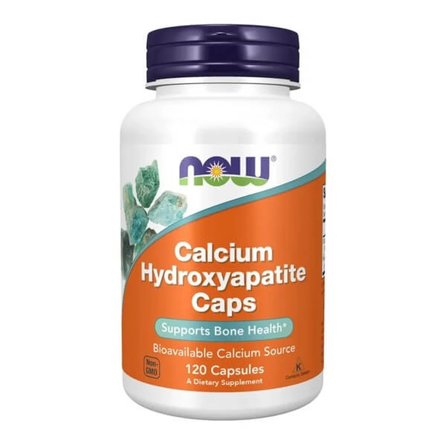 Now Foods Calcium-Hydroxylapatit, Kapseln, 120 Stück.