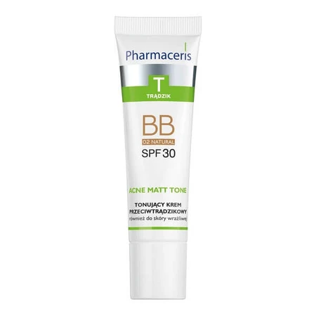 Pharmaceris T Acne Matt Tone, anti-acne BB cream, 02 natural, 30 ml