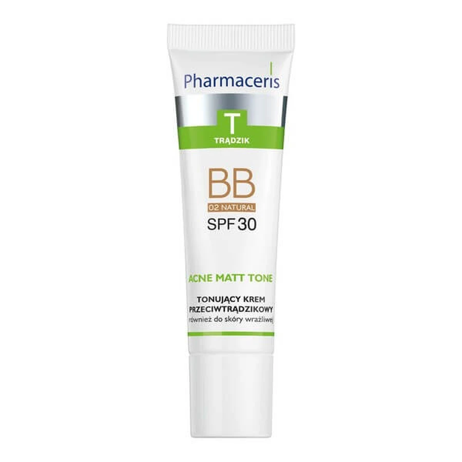 Pharmaceris T Acne Matt Tone, anti-acne BB cream, 02 natural, 30 ml