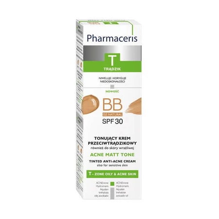 Pharmaceris T Acne Matt Tone, anti-acne BB cream, 02 natural, 30 ml