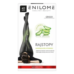 Enilome Healthy Beauty Aloe, medias semimates, color Grigo, talla S, 40 DEN