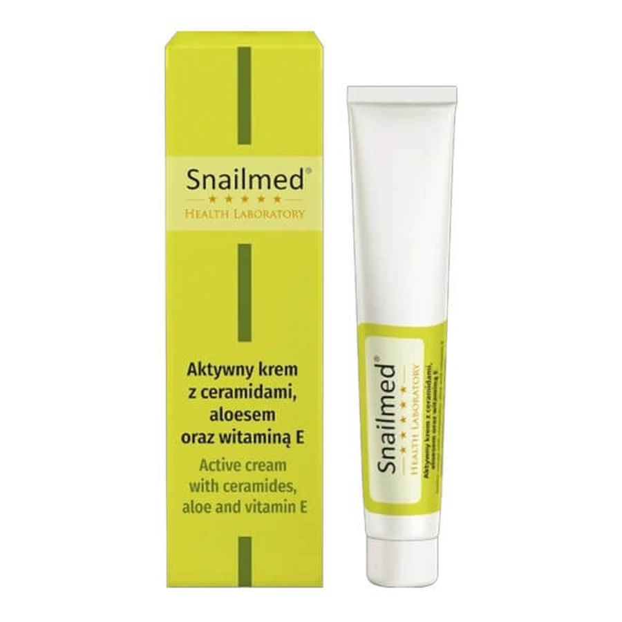 Snailmed, oogcrème met ceramiden, aloë vera en octadecaanzuur, 25 ml