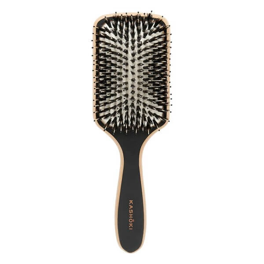 Kashoki Touch of Nature, wooden Paddle hair brush, 1 piece.