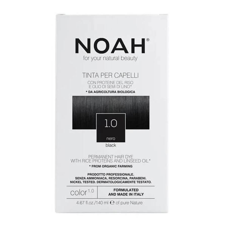 NOAH, tinte para el cabello, 1.0 Negro, 140 ml
