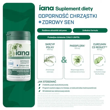 Iana Joints Knorpel Immunität + Gesunder Schlaf, Tabletten, 60 Stk.