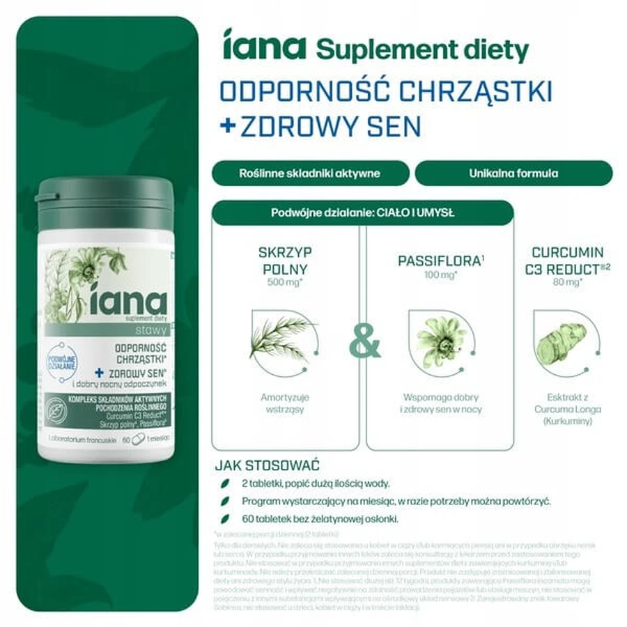 Iana Joints Knorpel Immunität + Gesunder Schlaf, Tabletten, 60 Stk.