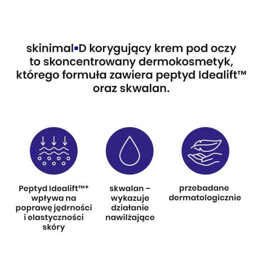 Skinimal D, corrective eye cream, 15 ml