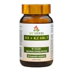 Bio Herbs D3+K2 MK7, capsules, 80 st.