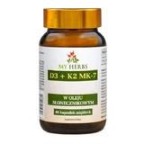 Bio Herbs D3+K2 MK7, Kapseln, 80 Stk.