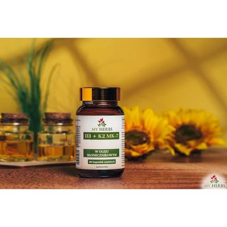 Bio Herbs D3+K2 MK7, capsules, 80 st.