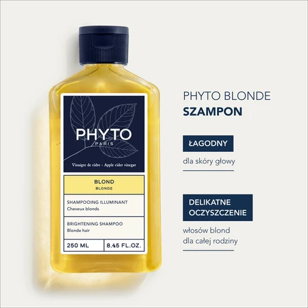Phyto Blonde, verhelderende shampoo voor blond haar, 250 ml