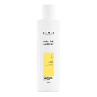 Nioxin System 1 Scalp + Hair Conditioner, acondicionador para fortalecer el cabello natural, ligeramente debilitado, 300 ml