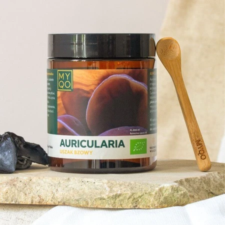 MYQO Bio Auricularia Saúco, polvo, 100 g