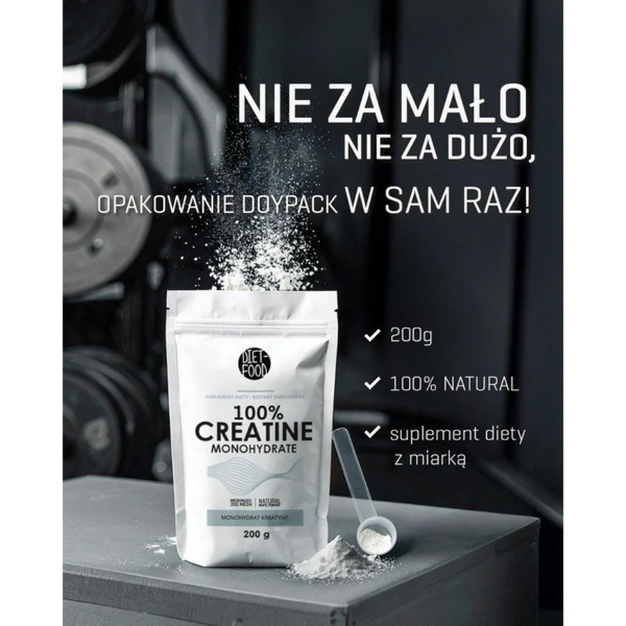 Diet-Food Créatine monohydrate, poudre, 200 g