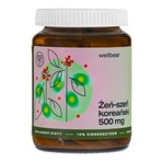 Wellbear Ginseng coréen (Panax ginseng) 500 mg, gélules, 60 pcs.