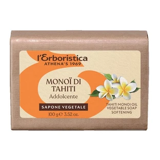 L'Erboristica, Pflanzliche Seife mit Monoi-Öl aus Tahiti, 100 g