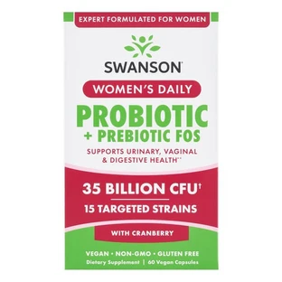 Swanson Women's Daily Probiotic+Prebiotic FOS, capsules, 60 pcs.