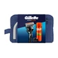 Set Gillette, maquinilla Proglide + gel de afeitado Fusion, 200 ml + soporte para maquinilla