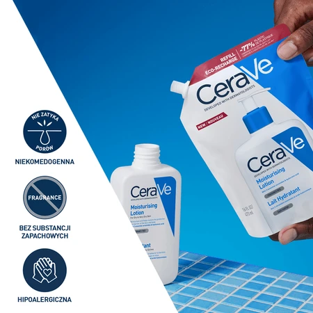 CeraVe set, hydraterende emulsie voor de normale, droge en zeer droge huid, 473 ml + navulverpakking, 473 ml