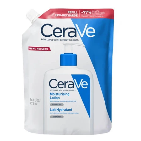 CeraVe set, hydraterende emulsie voor de normale, droge en zeer droge huid, 473 ml + navulverpakking, 473 ml