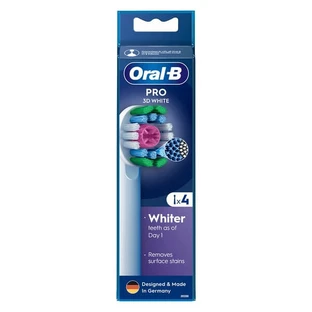 Oral-B, 3D White, Ersatzspitzen, 4 Stück.