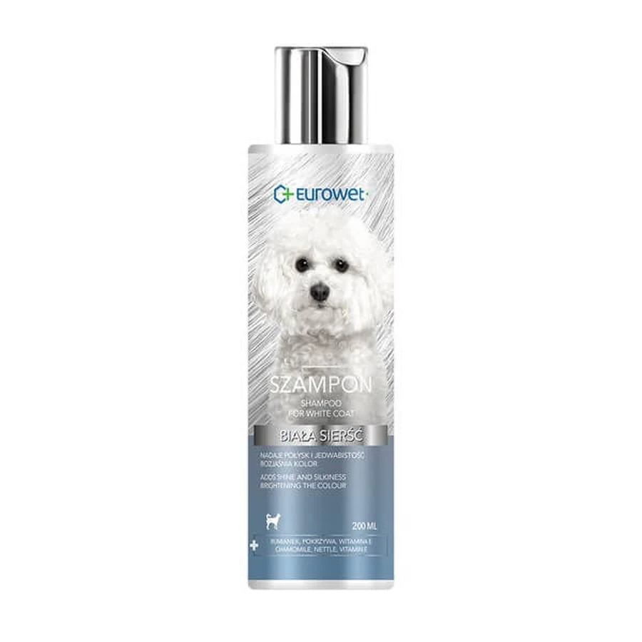 Eurowet witte vacht shampoo voor honden, 200 ml