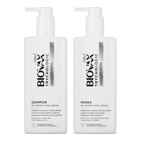 Biovax Trychologic Advanced Detox set, shampoo, 200 ml + masker, 200 ml