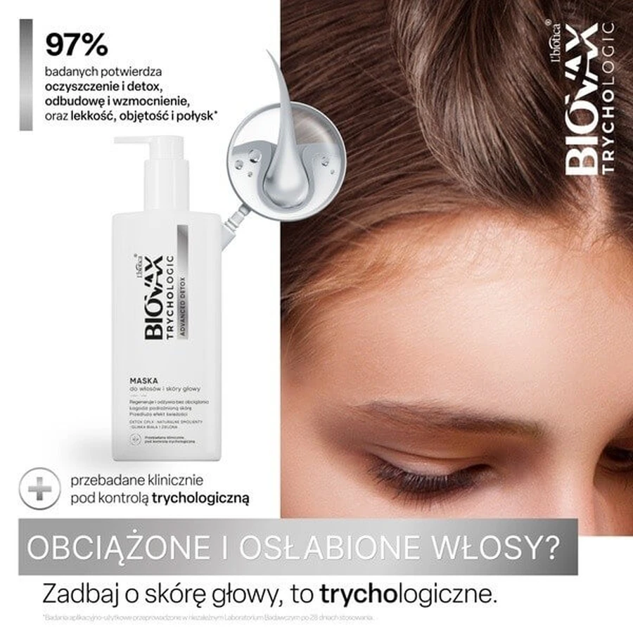Biovax Trychologic Advanced Detox set, shampoo, 200 ml + masker, 200 ml