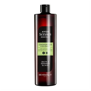 Avon Senses Essence, Bade- und Duschelixier, Zitronengras und Kokosnuss, 500 ml