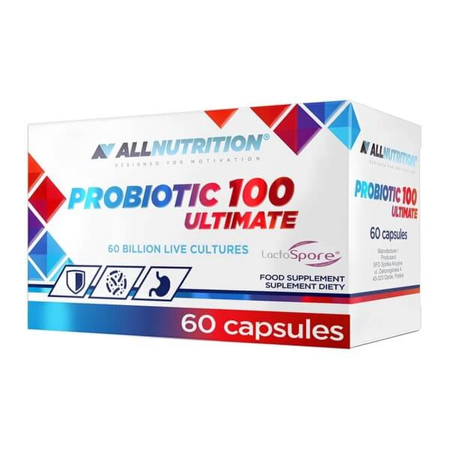 Lot de 2 x Allnutrition Probiotic 100 Ultimate, gélules, 60 pcs.
